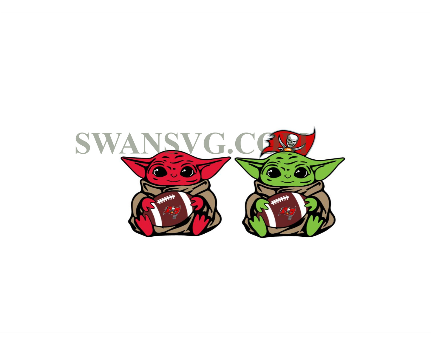 Tampa Bay Buccaneers Baby Yoda NFL Svg