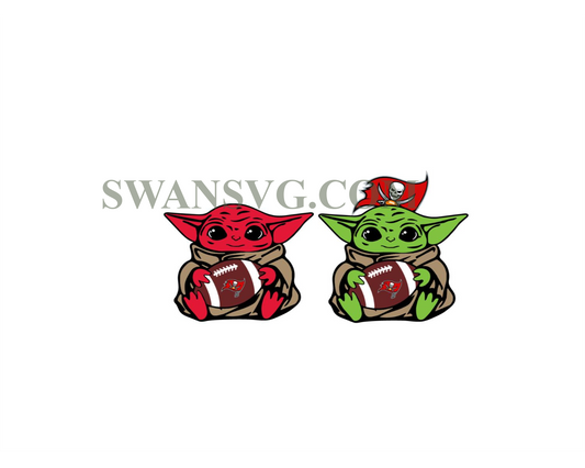 Tampa Bay Buccaneers Baby Yoda NFL Svg