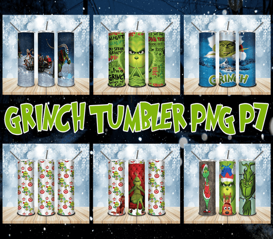 Bundle 20OZ Grinch Png, Grinch Png, Grinch Tumbler Png