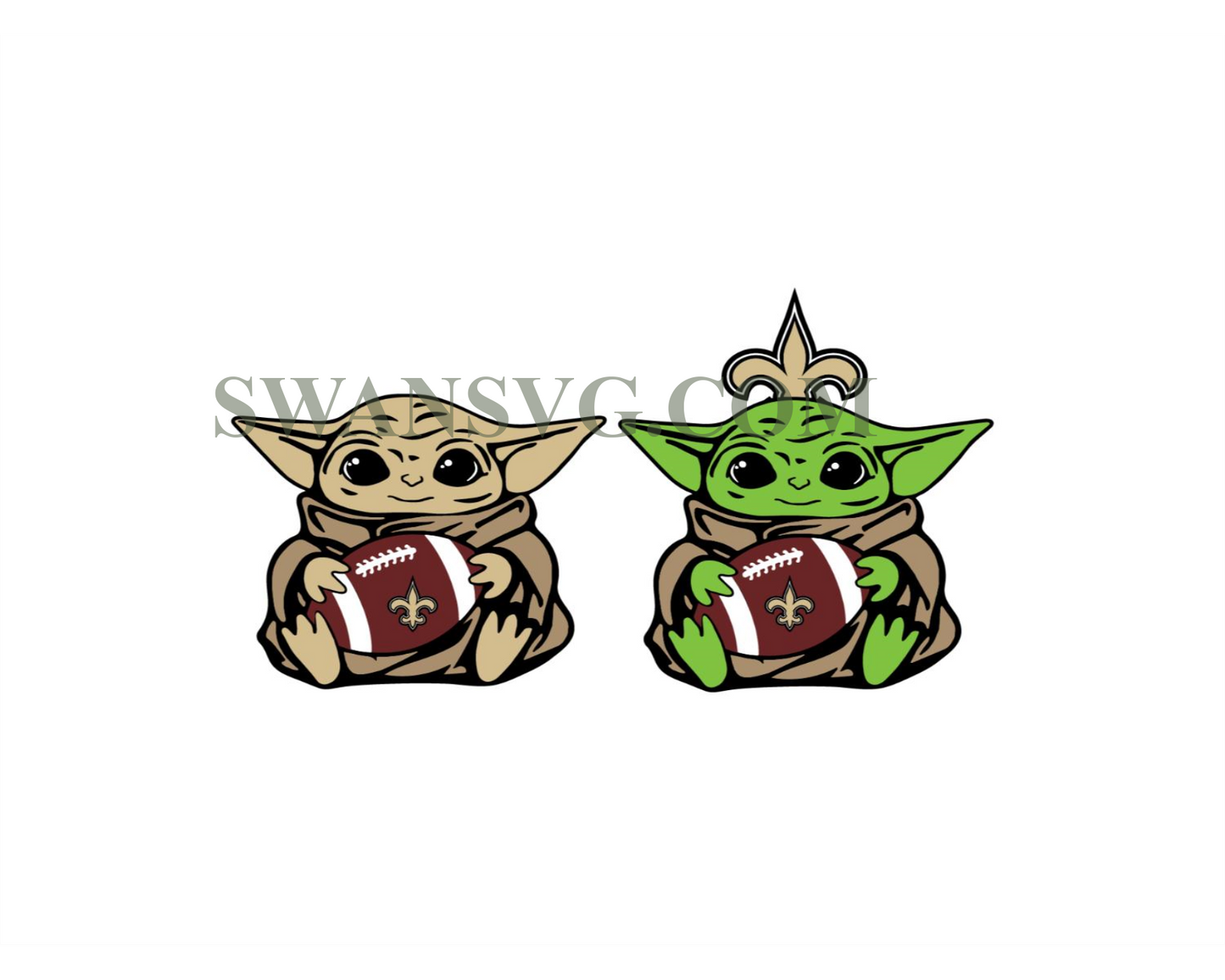 New Orleans Saints Baby Yoda NFL Svg, Sport Svg