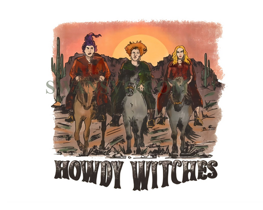 Howdy Witches Png, Hocus Pocus png, Hocus Pocus retro, Sanderson