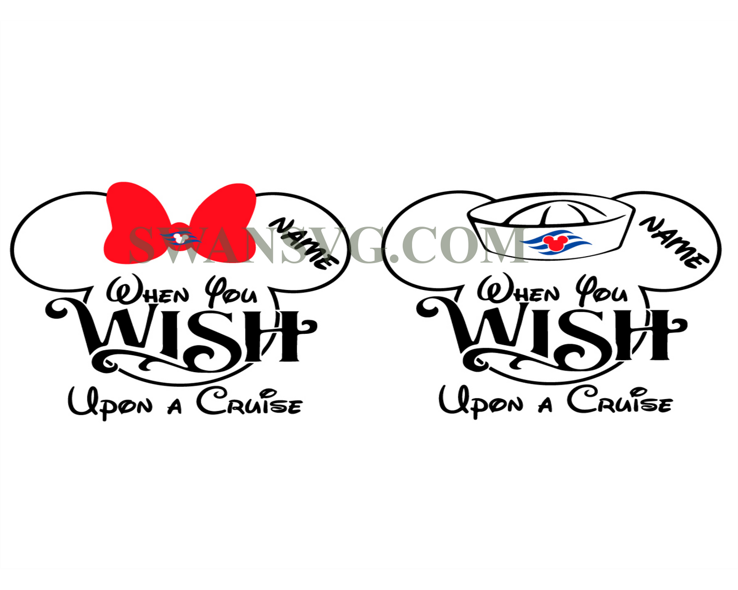 When You Wish Upon A Cruise Svg, Family Vacation Svg