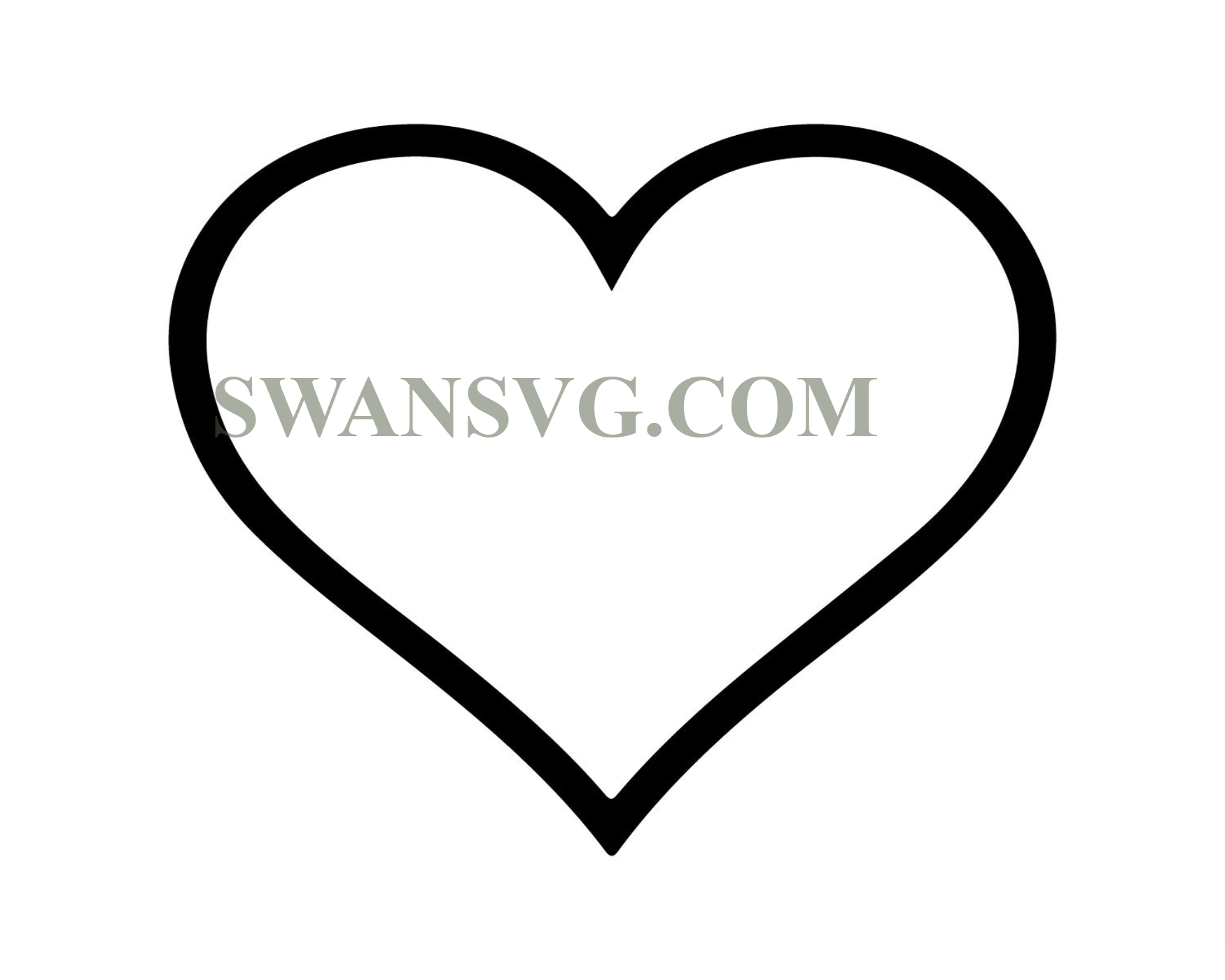 Heart SVG, Simple Heart SVG , Love SVG – SwanSvg