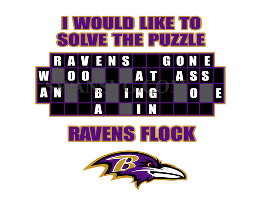 Would Like To Solve The Puzzle Ravens Flock Png, Ravens FC Png