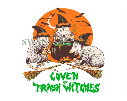 Coven Of Trash Witches Halloween SVG File