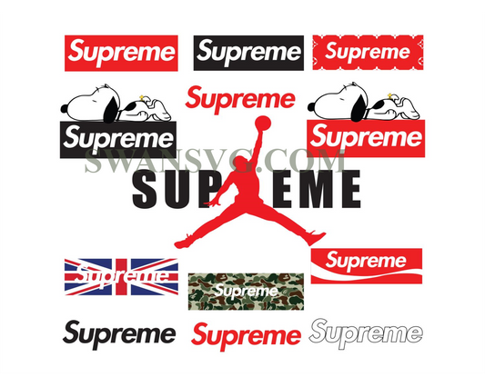 Supreme Logo Bundle Svg