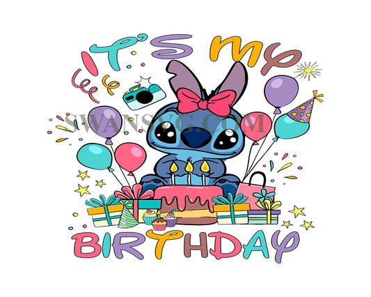 Its My Birthday Tshirt, Stitch Shirt, Disney Birthday Shirt, Stitch