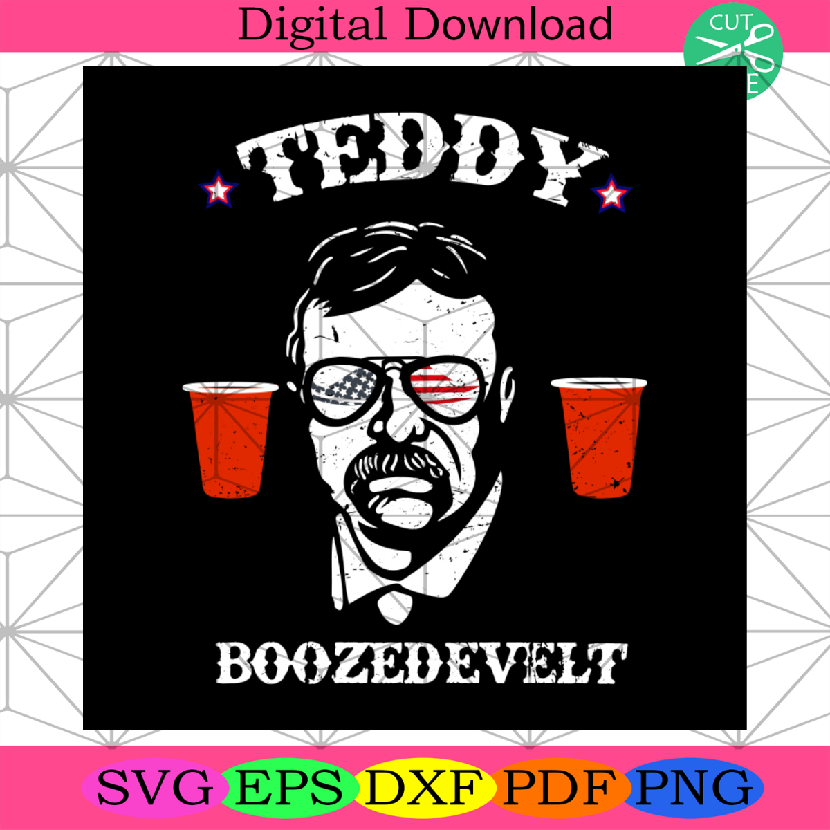 Teddy Boozedevelt Svg, Independence Day Svg, 4th Of July Svg