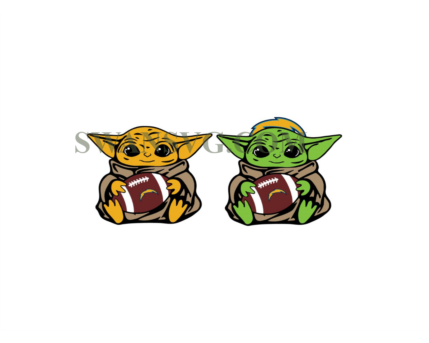 San Diego Chargers Baby Yoda NFL Svg, Sport Svg