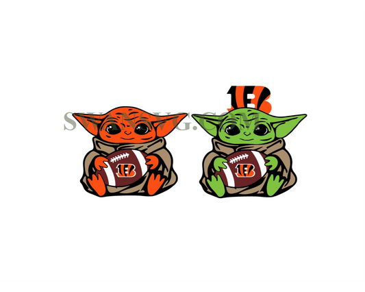 Cincinnati Bengals Baby Yoda NFL Svg, Sport Svg