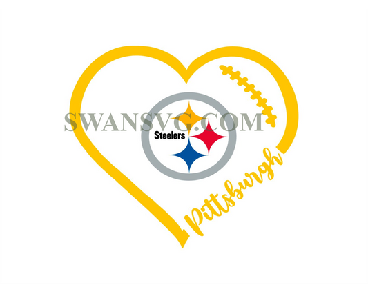 Pittsburgh Steelers Love Steelers Svg Cricut File