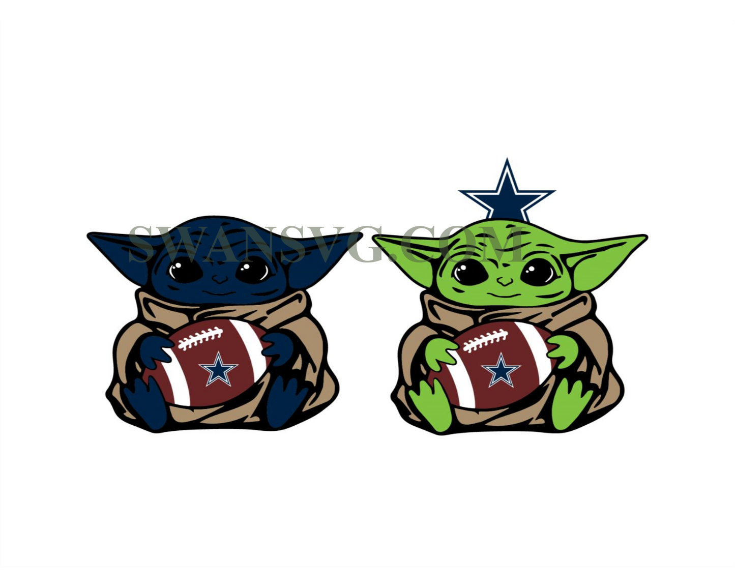 Dallas Cowboys Baby Yoda NFL Svg, Sport Svg, Football