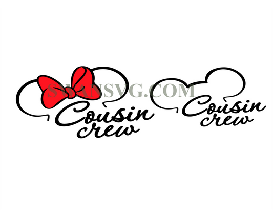 Cousin Crew Disney Svg, Matching Disney Cousin Svgs, Disney Trip