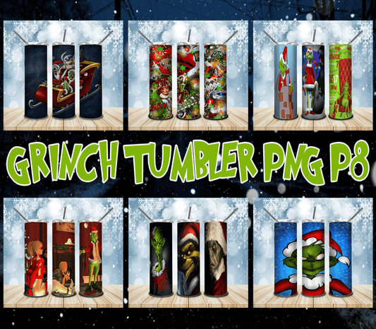 Bundle 20OZ Grinch Png, Grinch Png, Grinch Tumbler Png