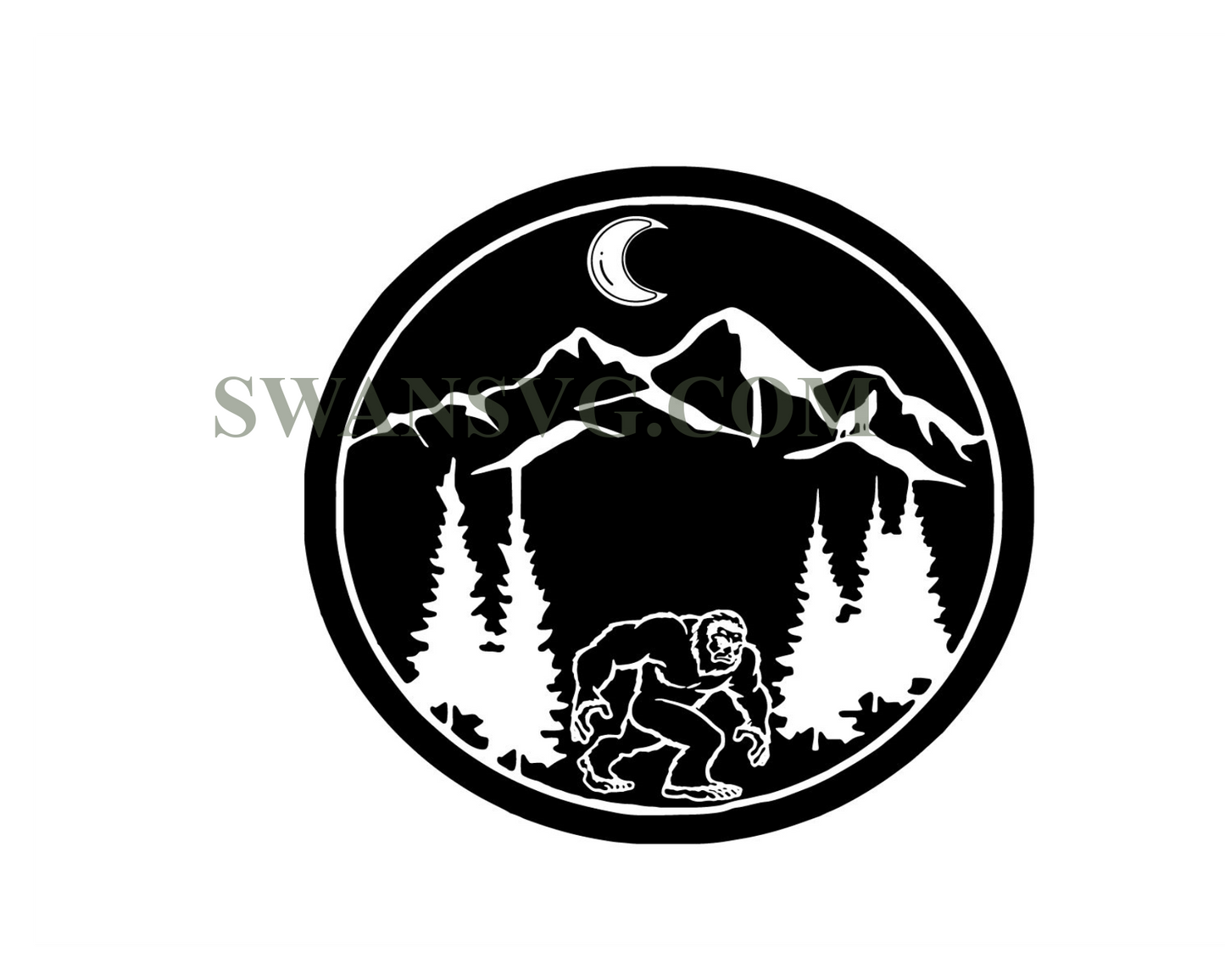 Bigfoot Svg download Cut File Sasquatch svg big foot Sasquatch