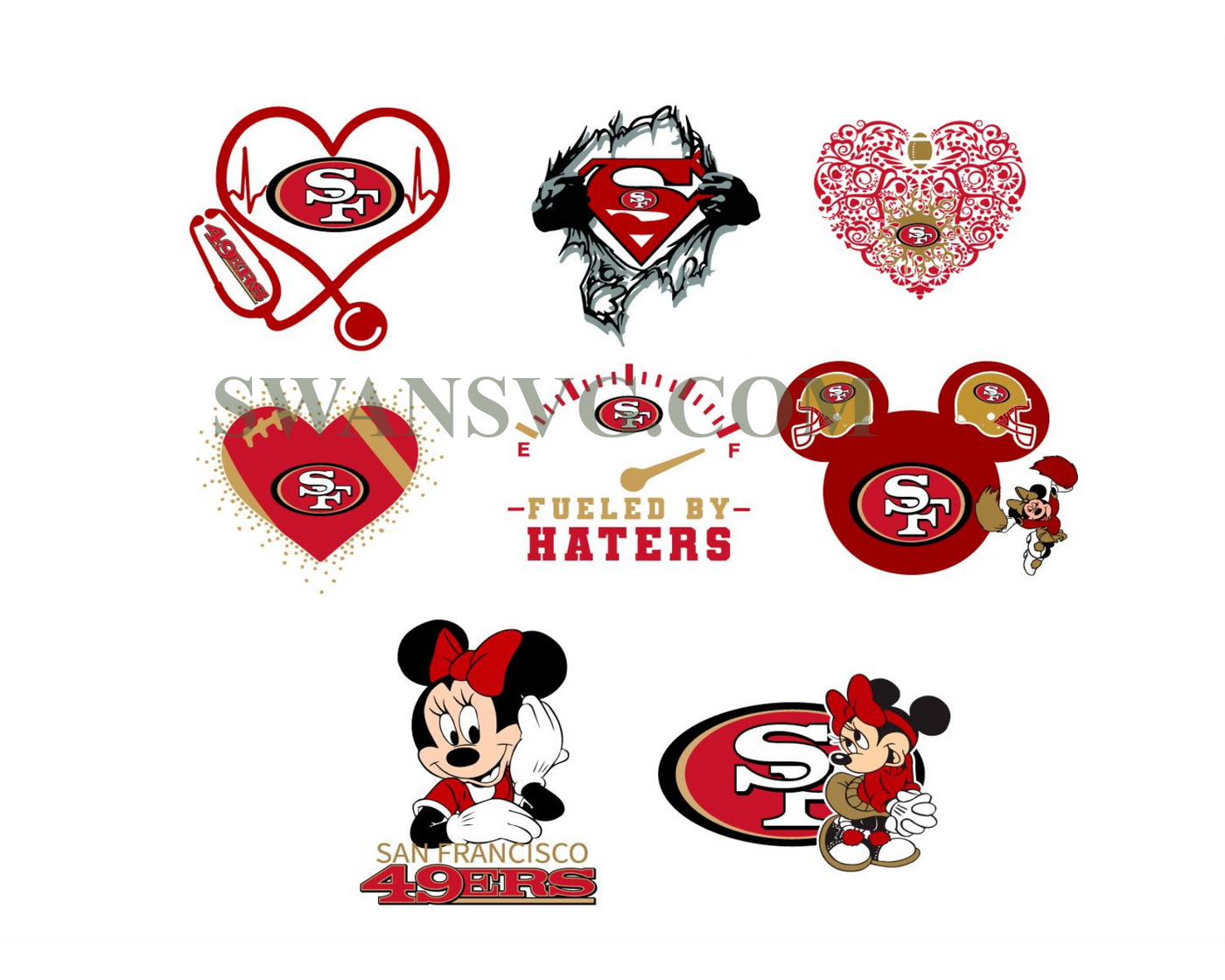 Bundle San Francisco 49ers Football NFL Svg Digital Download