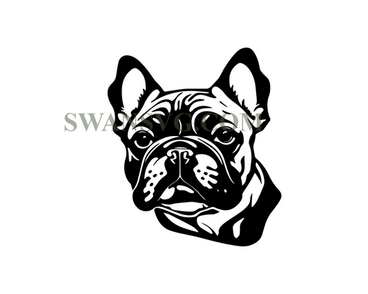 FRENCH BULLDOG SVG, French Bulldog Clipart, French Bulldog Svg