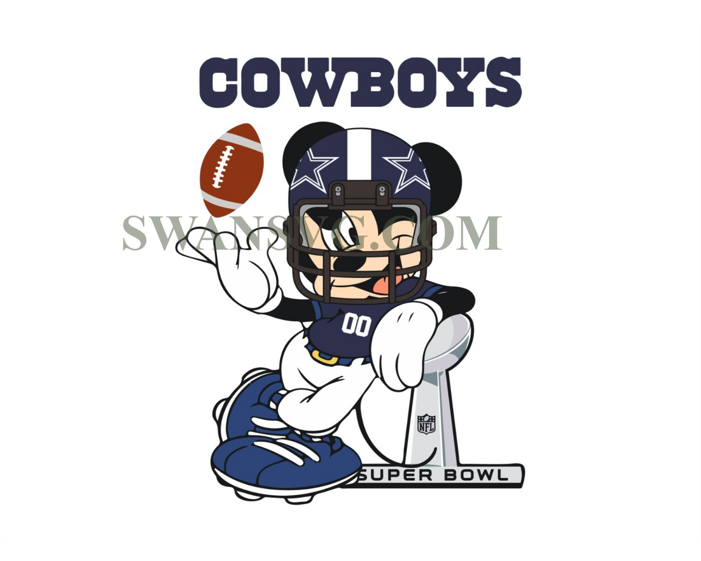 Dallas Cowboys Mickey Mouse Svg Sport Svg