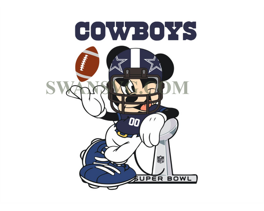 Dallas Cowboys Mickey Mouse Svg Sport Svg