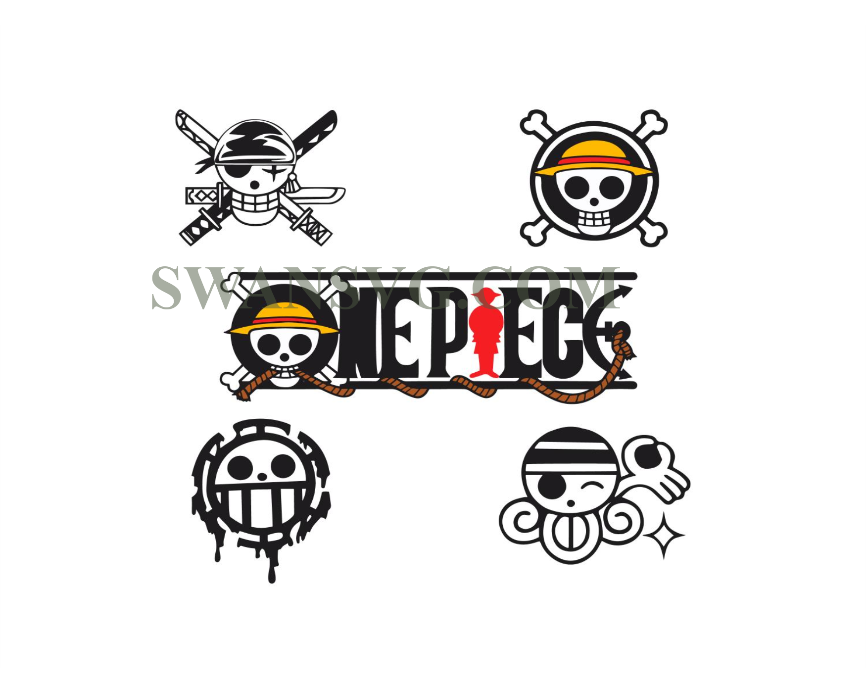 One Piece Logo, One Piece Svg, One Piece Png – SwanSvg