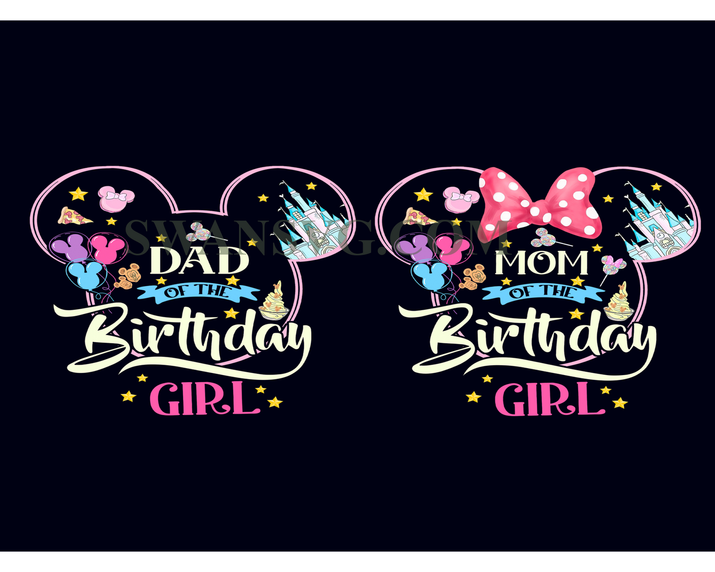 Bundle Birthday Girl Family Png, Happy Birthday Png, Birthday