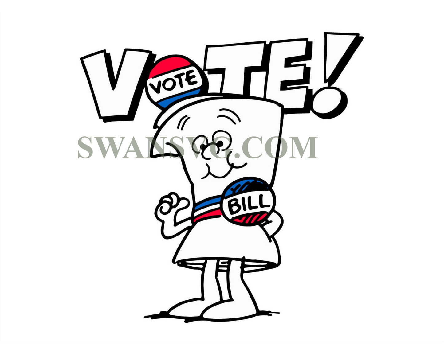 Ripple Junction Schoolhouse Rock Vote With Bill Svg