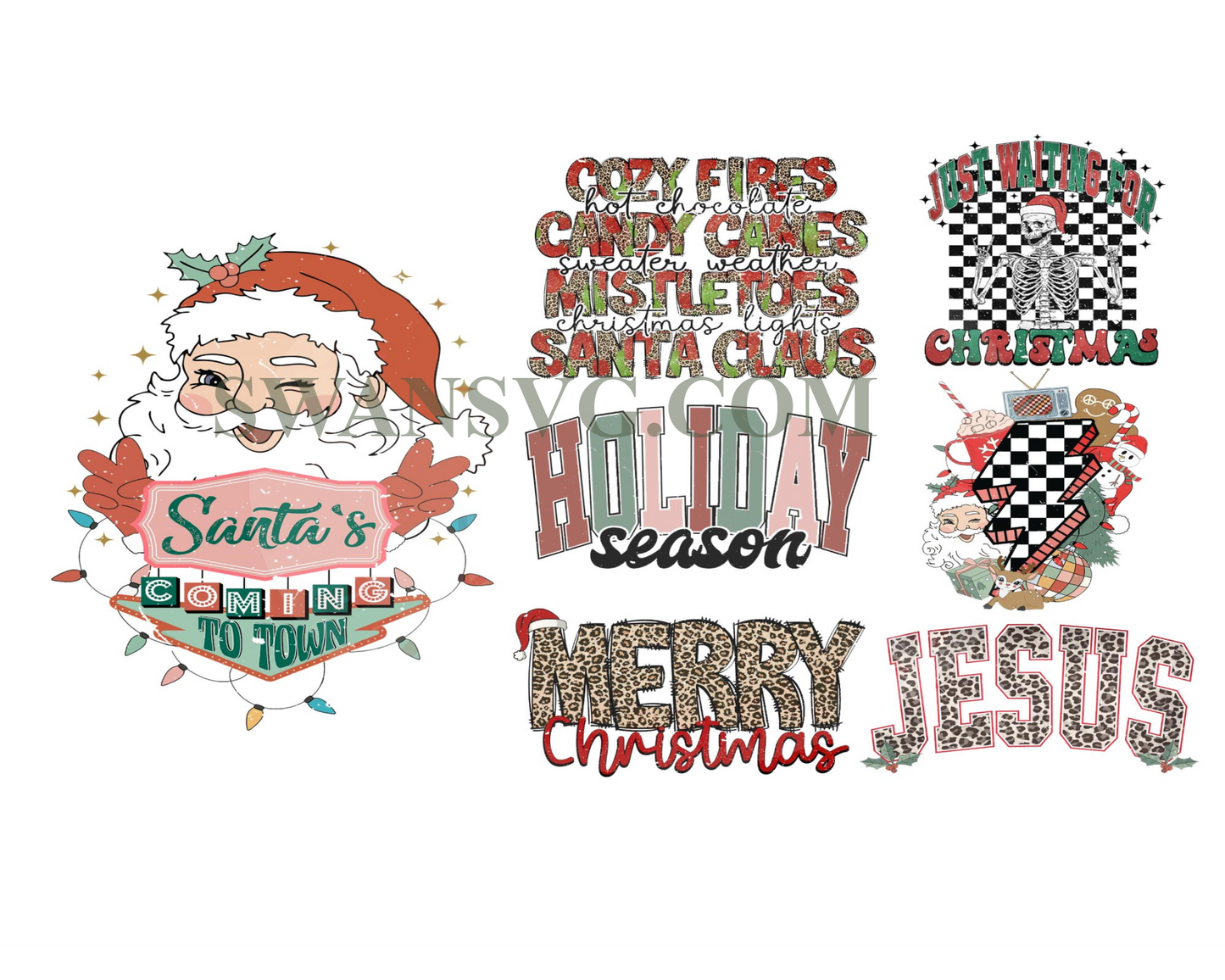 Christmas Bundle Png, Merry Christmas Png, Christmas png, Santa Claus