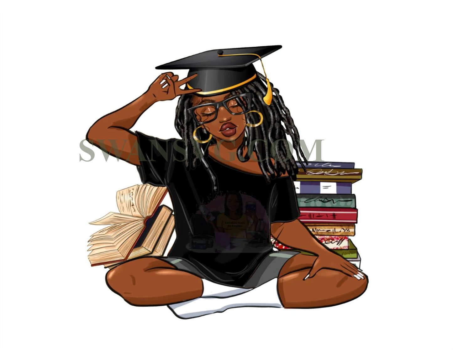 Graduation digital for Black Women, black girl magic, black excellency