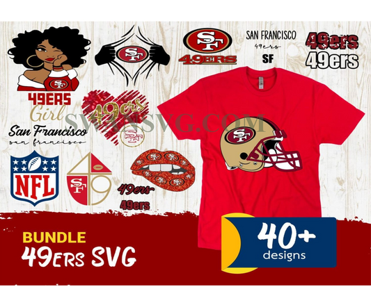 49ers Bundle Svg, SF 49ers Svg, 49ers Logo Svg