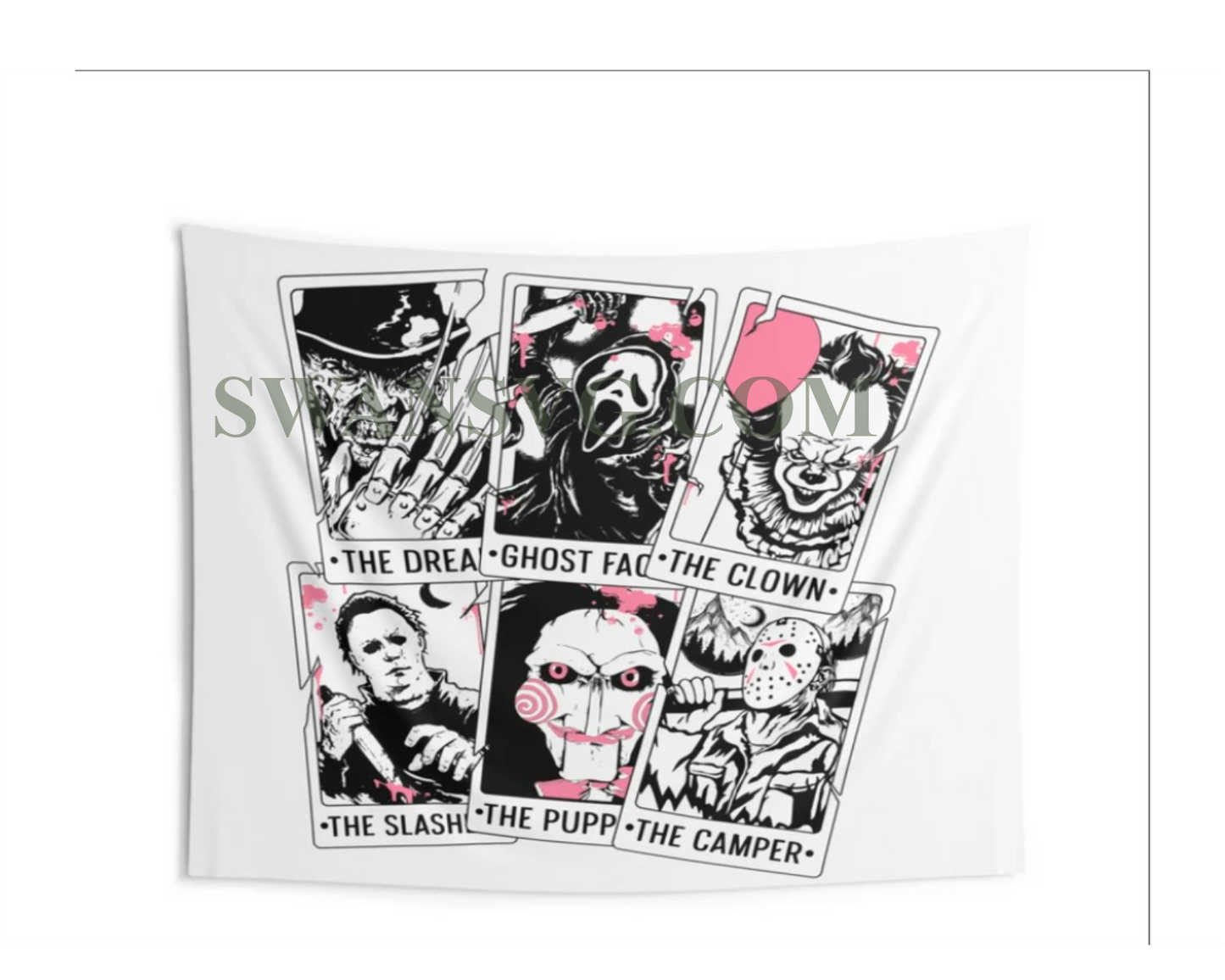 Horror Characters Tarot Card SVG, Horror svg, Horror friends svg