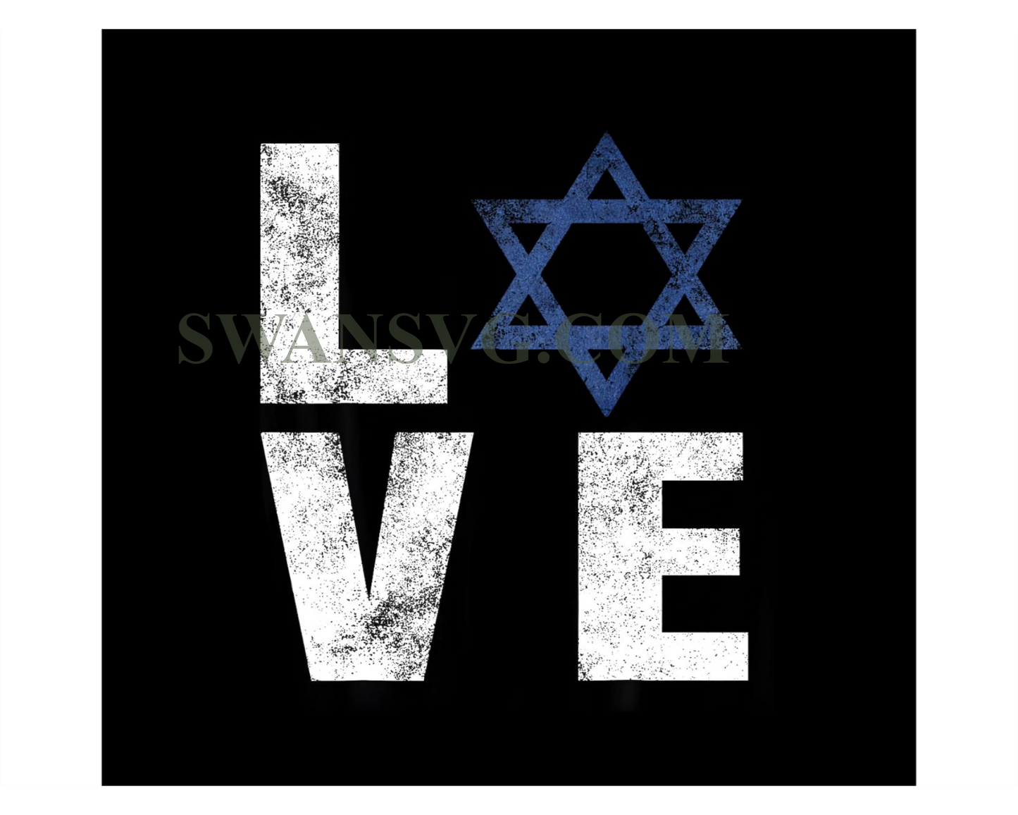 Retro I Love Israel png Jewish Gifts Star of David Israeli png