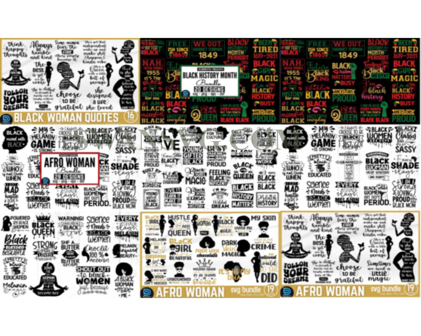 Mega Black History Month SVG Bundle