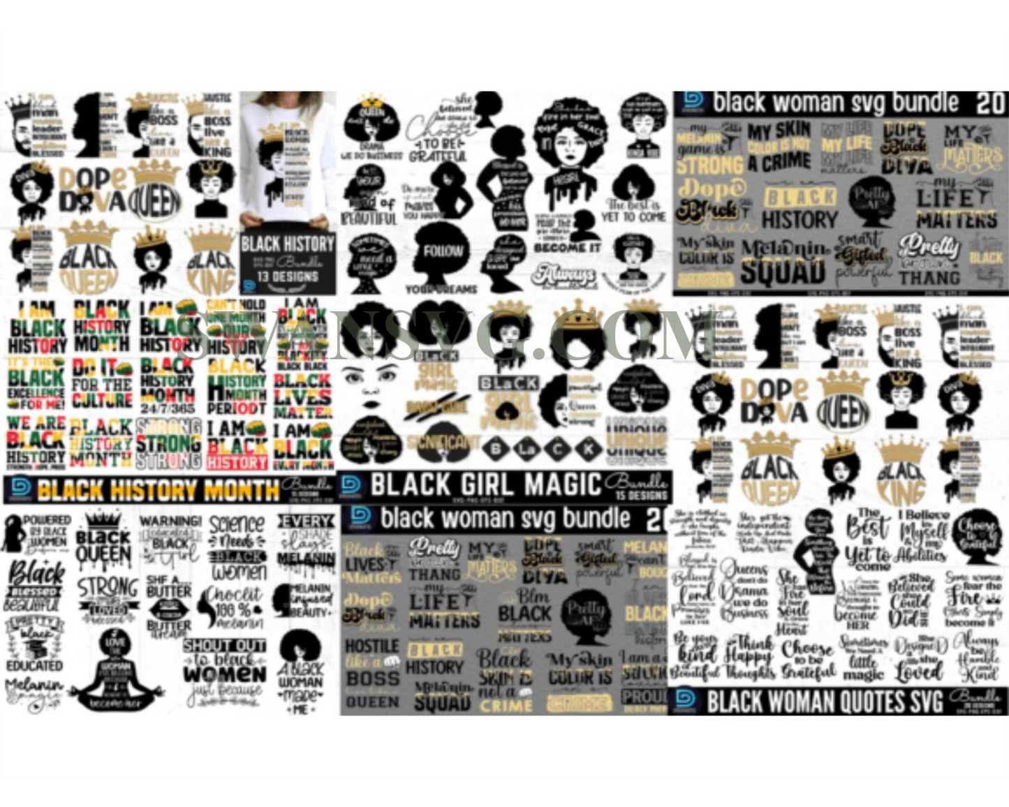 Mega Black History Month SVG Bundle