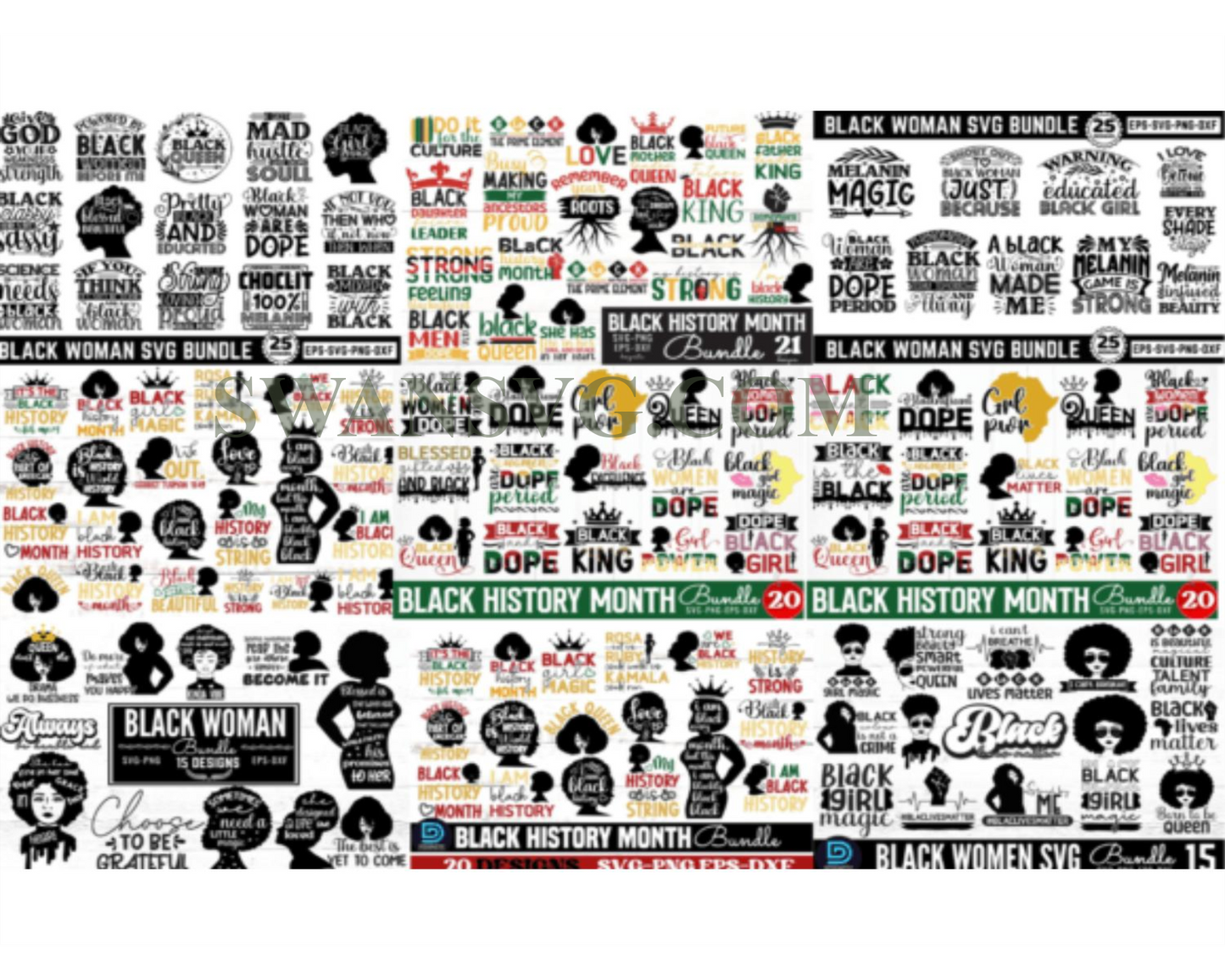 Mega Black History Month SVG Bundle