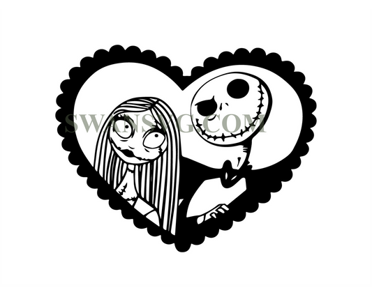 Jack And Sally Lover Halloween Svg Digital File