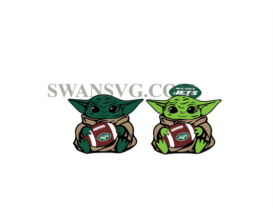 New York Jets Baby Yoda NFL Svg, Sport Svg, Football