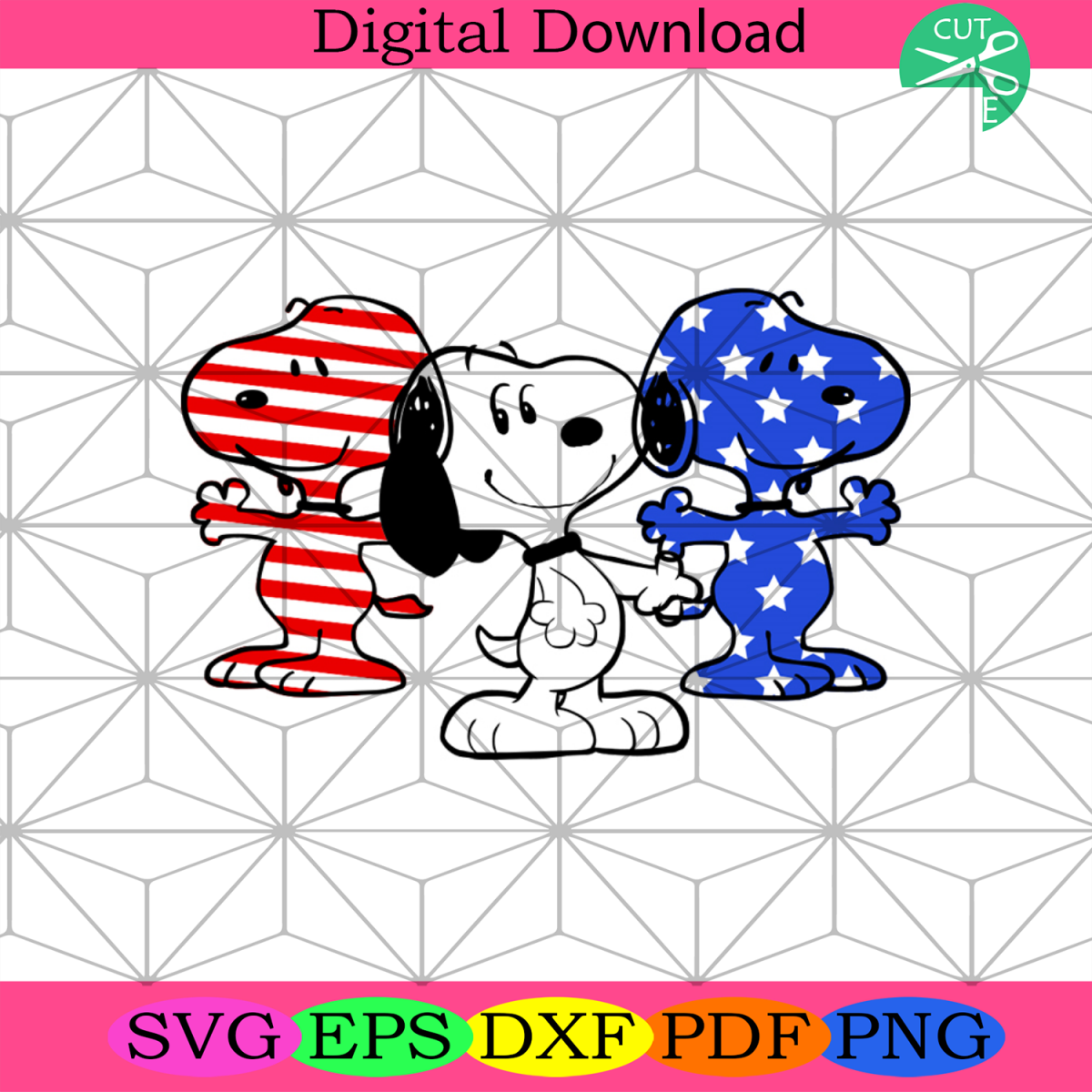 Snoopy America Svg Trending Svg, Snoopy Svg, Snoopy Lover