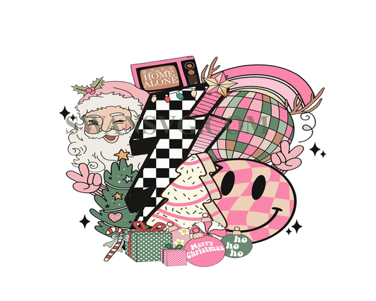 Retro Christmas png, Santa Claus png, Christmas png, Christmas