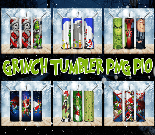 Bundle 20OZ Grinch Png, Grinch Png, Grinch Tumbler Png