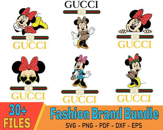 Mickey Logo Bundle Svg, Fashion brand logo svg, Mickey svg