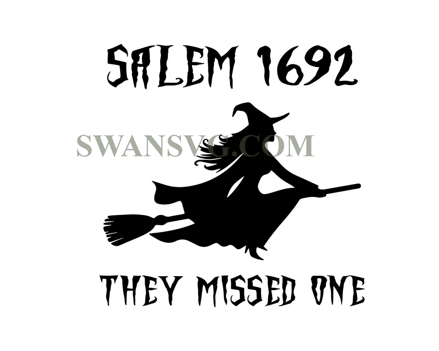 1692 They Missed One Svg, Salem 1692 Svg, Halloween Svg, Witch 1692