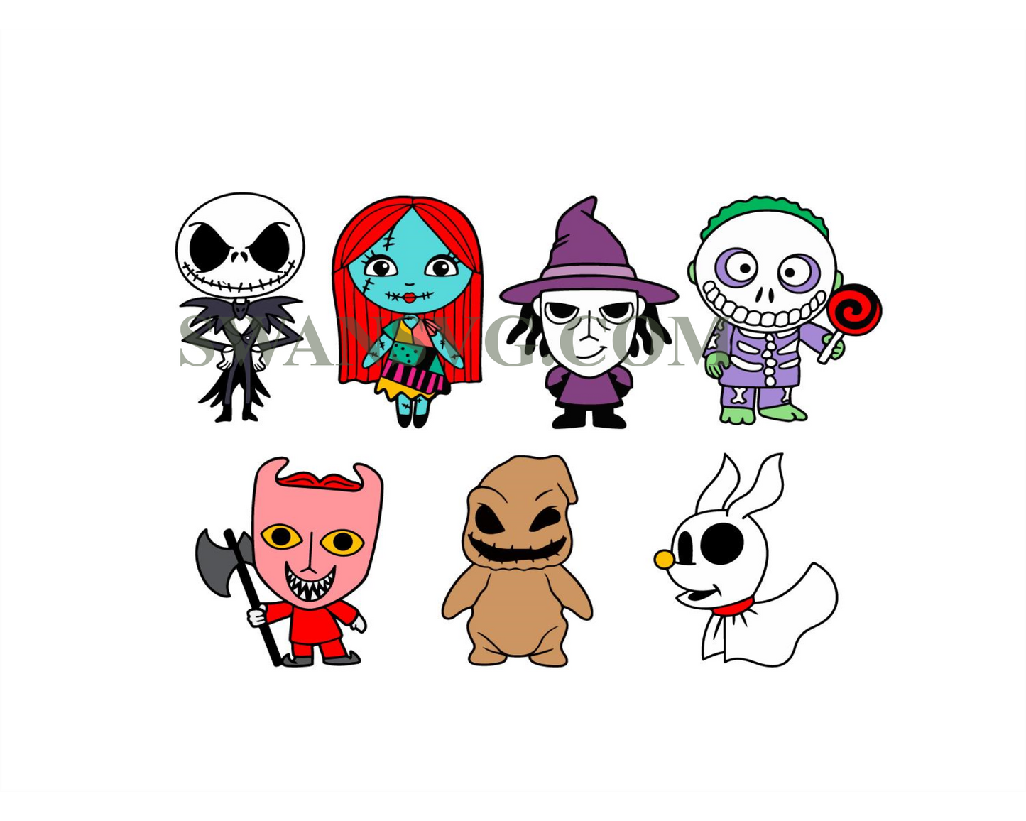 The Nightmare Before Christmas Svg Png, Layered Nightmare Before