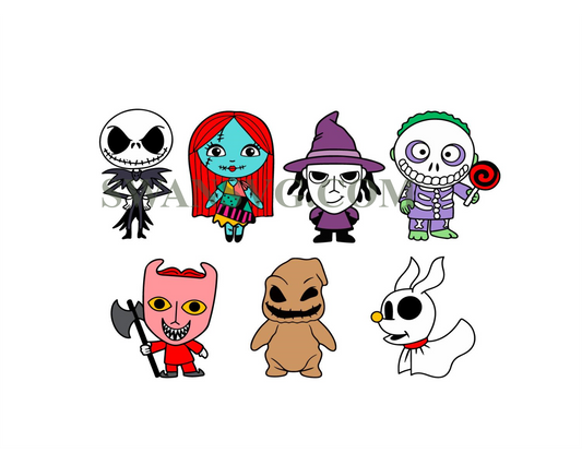 The Nightmare Before Christmas Svg Png, Layered Nightmare Before