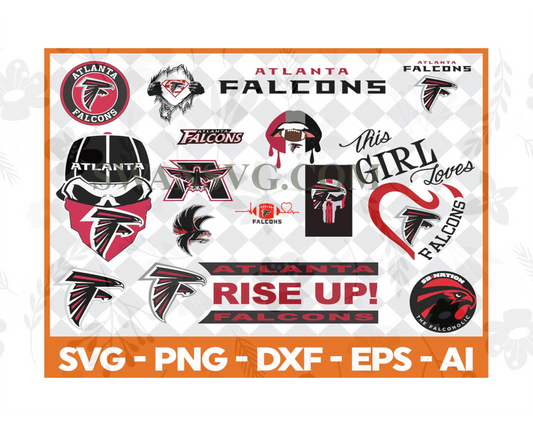 Atlanta Falcons Bundle Logo Svg, Sport Svg