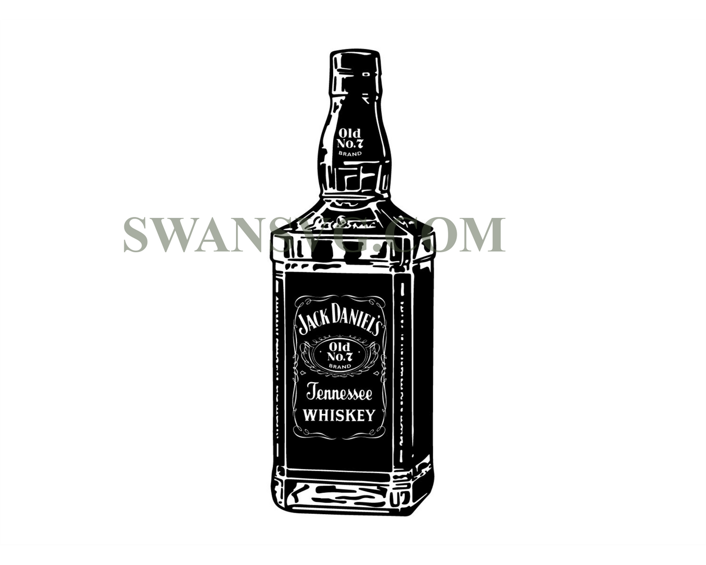 Jack Daniels Svg Bottle Of Tennessee Whiskey Svg Alcohol Jack