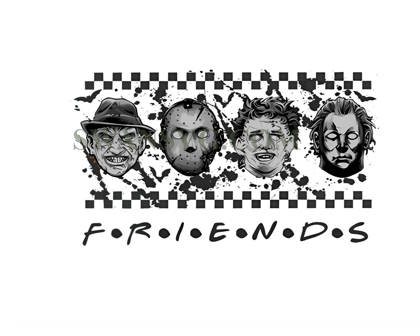 Horror Characters Friends PNG, Horror Friends Png, Horror Halloween