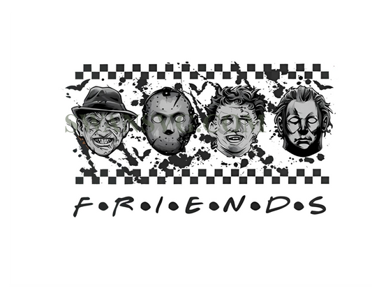 Horror Characters Friends PNG, Horror Friends Png, Horror Halloween