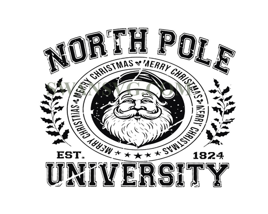 North Pole University Svg Png, Christmas Svg