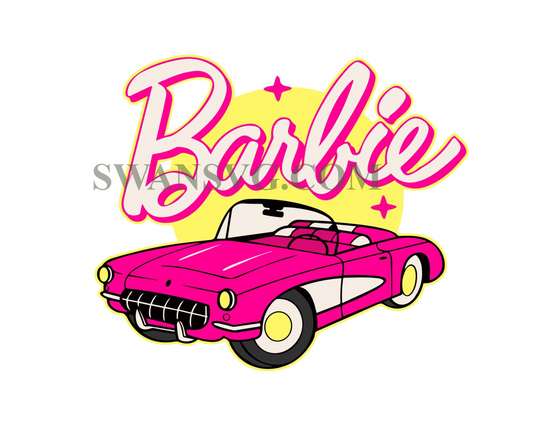 Barb Car Svg, Barb Svg, Barb Png, Barb Clipart, Barbi Car Retro