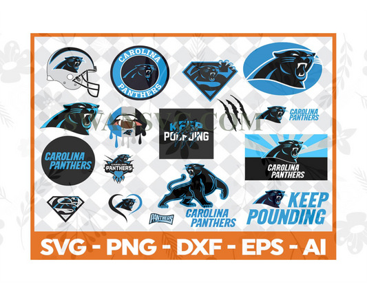 Carolina Panthers Svg,Nfl Logo Svg, Panthers Svg, Panthers Logo svg